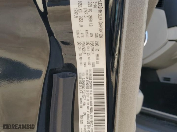 2007 Jeep Commander Overland with VIN 1J8HG68217C619277, listed as a Copart auction lot 82934414 with 136,282 mi miles and Salvage Title. Bid and sale history available at carsss.com. Image 15.