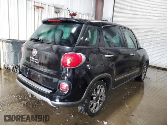 2014 FIAT 500L Trekking with VIN ZFBCFADH2EZ010861, listed as a Copart auction lot 88912885 with 100,823 mi miles and Salvage Title. Bid and sale history available at DreamBid. Image 3.