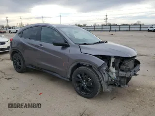 2022 Honda HR-V Sport with VIN 3CZRU6H1XNM734008, listed as a Copart auction lot 50992365 with 143,569 mi miles and Salvage Title. Bid and sale history available at carsss.com. Image 4.