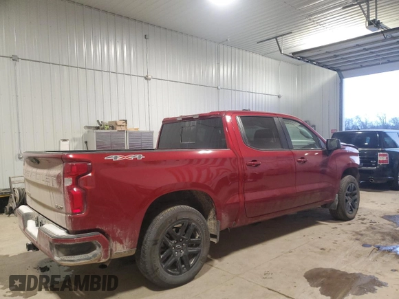 2024 Chevrolet Silverado 1500 RST with VIN 1GCUDEED5RZ230463, listed as a Copart auction lot 86950434 with 19,739 mi miles and Salvage Title. Bid and sale history available at carsss.com. Image 3.