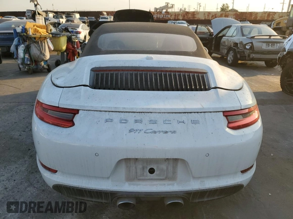 2018 Porsche 911 Carrera with VIN WP0CA2A90JS138436, listed as a Copart auction lot 87314794 with 43,945 mi miles and Salvage Title. Bid and sale history available at carsss.com. Image 6.