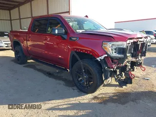 2021 GMC Sierra 1500 AT4 with VIN 3GTU9EET2MG381438, listed as a IAAI auction lot 41096535 with 72,463 mi miles. Bid and sale history available at carsss.com. Image 1.