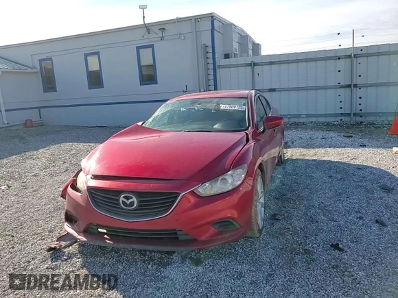 2014 Mazda 6 i Touring with VIN JM1GJ1V65E1144207, listed as a Copart auction lot 47809125 with 176,009 mi miles and Salvage Title. Bid and sale history available at carsss.com. Image 10.