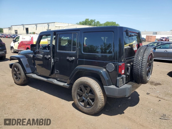 2014 Jeep Wrangler Unlimited Sahara with VIN 1C4HJWEG5EL312006, listed as a Copart auction lot 61821445 with 159,416 mi miles and Salvage title. Bid and sale history available at DreamBid. Image 2.