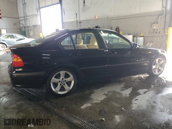 2004 BMW 3 Series 325i with VIN WBAAZ33474KP85411, listed as a Copart auction lot 87895975 with 125,536 mi miles and Salvage Title. Bid and sale history available at carsss.com. Image 3.