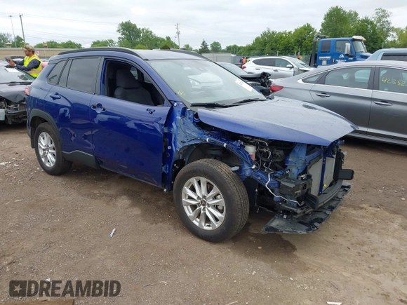 2022 Toyota Corolla Cross LE with VIN 7MUCAABG1NV042004, listed as a IAAI auction lot 42352160 with 58,442 mi miles and . Bid and sale history available at DreamBid. Image 1.