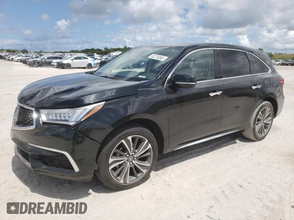 2020 Acura MDX Technology with VIN 5J8YD3H50LL018172, listed as a Copart auction lot 62279265 with 61,584 mi miles and Salvage title. Bid and sale history available at DreamBid. Image 1.