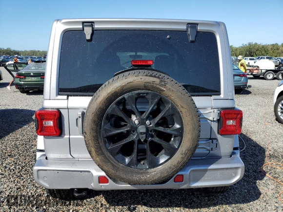 2021 Jeep Wrangler Unlimited Sahara High Altitude z VIN 1C4HJXEG5MW659306, wystawiony jako Copart lot #74563914 z przebiegiem Nie podano mil oraz Szkoda całkowita • Salvage title. Historia ofert i sprzedaży dostępna na DreamBid. Obrazek 6.