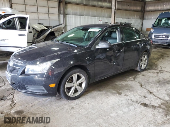 2014 Chevrolet Cruze 2LT with VIN 1G1PE5SB5E7369066, listed as a Copart auction lot 54542795 with 107,534 mi miles and Salvage title. Bid and sale history available at DreamBid. Image 1.