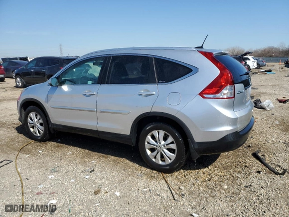 2012 Honda CR-V EX-L with VIN 2HKRM4H71CH623087, listed as a Copart auction lot 48669595 with 195,009 mi miles and Salvage Title. Bid and sale history available at carsss.com. Image 2.