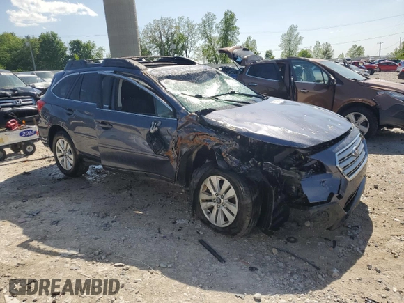2016 Subaru Outback Premium with VIN 4S4BSBDC3G3351380, listed as a Copart auction lot 57243945 with Not provided miles and Clean title. Bid and sale history available at DreamBid. Image 4.