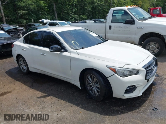 2021 Infiniti Q50 Pure with VIN JN1EV7AR7MM752535, listed as a IAAI auction lot 42683119 with 45,121 mi miles and . Bid and sale history available at DreamBid. Image 1.