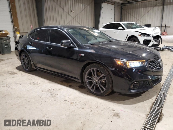 2018 Acura TLX w/A-SPEC Pkg with VIN 19UUB3F66JA000610, listed as a Copart auction lot 52499785 with 79,719 mi miles and Salvage Title. Bid and sale history available at carsss.com. Image 4.