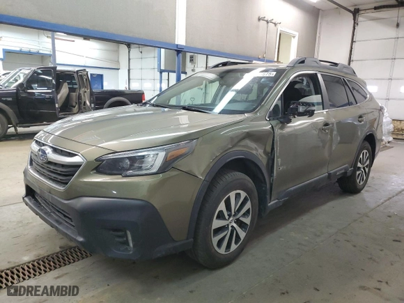 2021 Subaru Outback Premium with VIN 4S4BTACC4M3204358, listed as a Copart auction lot 46446675 with 37,621 mi miles and Salvage Title. Bid and sale history available at carsss.com. Image 1.