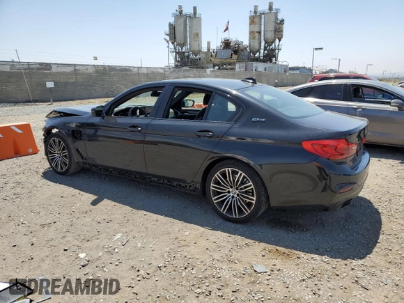 2019 BMW 5 Series 530e with VIN WBAJA9C56KB398509, listed as a Copart auction lot 53948875 with 22,670 mi miles and Salvage title. Bid and sale history available at DreamBid. Image 2.
