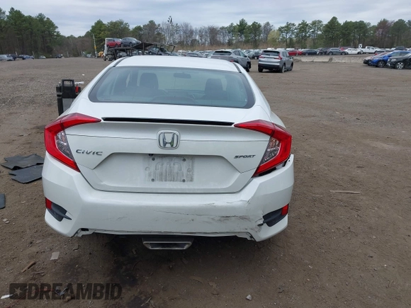2019 Honda Civic Sedan Sport with VIN 2HGFC2F87KH592488, listed as a IAAI auction lot 42077168 with 44,431 mi miles. Bid and sale history available at carsss.com. Image 16.