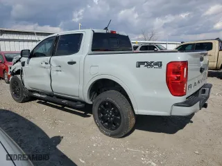 2023 Ford Ranger XL with VIN 1FTER4FH7PLE00968, listed as a Copart auction lot 46299805 with 25,262 mi miles and Salvage Title. Bid and sale history available at carsss.com. Image 2.