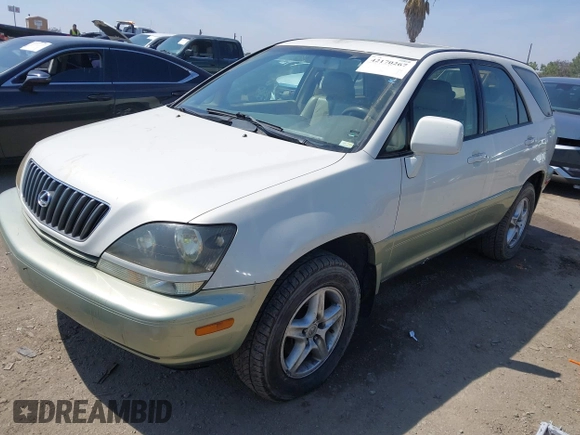 1999 Lexus RX 300 with VIN JT6GF10U2X0022492, listed as a IAAI auction lot 42170267 with 155,038 mi miles and . Bid and sale history available at DreamBid. Image 2.