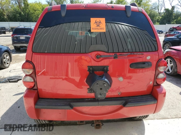 2005 Jeep Liberty Limited z VIN 1J4GL58K75W566180, wystawiony jako Copart lot #68525814 z przebiegiem Nie podano mil oraz Nie do naprawy • Non repairable. Historia ofert i sprzedaży dostępna na DreamBid. Obrazek 6.