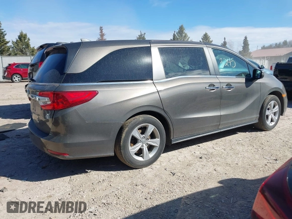 2019 Honda Odyssey EX with VIN 5FNRL6H57KB023443, listed as a IAAI auction lot 41813245 with 84,591 mi miles. Bid and sale history available at carsss.com. Image 4.