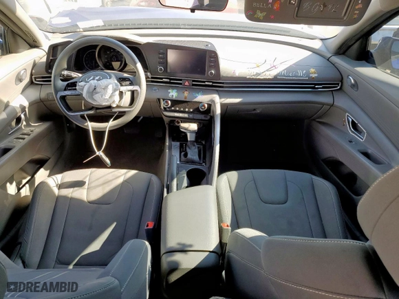 2023 Hyundai Elantra SEL with VIN KMHLM4AG5PU374252, listed as a Copart auction lot 46726655 with 55,779 mi miles and Salvage Title. Bid and sale history available at carsss.com. Image 8.