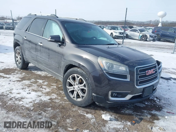 2015 GMC Acadia SLT with VIN 1GKKVRKD7FJ282188, listed as a IAAI auction lot 41610986 with 171,935 mi miles. Bid and sale history available at carsss.com. Image 1.