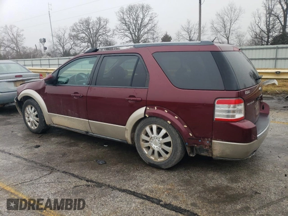 2008 Ford Taurus X Eddie Bauer z VIN 1FMDK08W68GA26217, wystawiony jako Copart lot #43721425 z przebiegiem 275 637 mil mil oraz Szkoda całkowita • Salvage title. Historia ofert i sprzedaży dostępna na DreamBid. Obrazek 2.