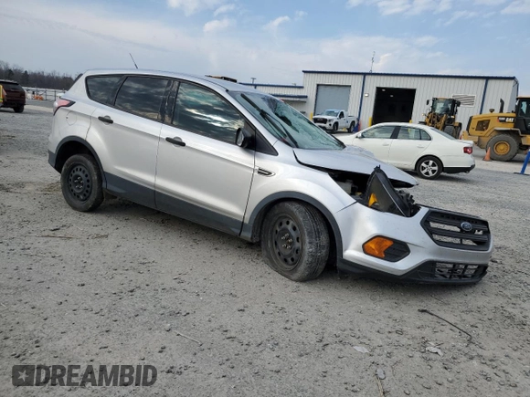 2018 Ford Escape S with VIN 1FMCU0F73JUB53435, listed as a Copart auction lot 46977155 with 105,488 mi miles and Salvage Title. Bid and sale history available at carsss.com. Image 4.
