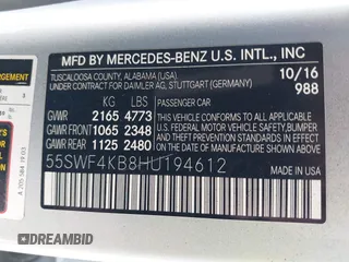 2017 Mercedes-Benz C 300 с VIN 55SWF4KB8HU194612, выставлен на аукционе IAAI как лот 42619181 с пробегом 116 078 миль миль и . История ставок и продаж доступна на DreamBid. Изображение 9.