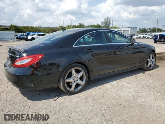 2015 Mercedes-Benz CLS-Class CLS 400 with VIN WDDLJ6FB2FA137276, listed as a Copart auction lot 54877544 with 113,434 mi miles and Salvage Title. Bid and sale history available at carsss.com. Image 3.