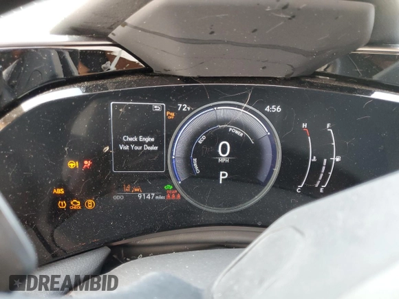 2025 Lexus NX 350h with VIN 2T2AKCEZ4SC031831, listed as a Copart auction lot 71594764 with 9,147 mi miles and Salvage Title. Bid and sale history available at DreamBid. Image 9.