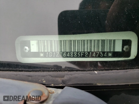 2005 Chevrolet Malibu Maxx LS z VIN 1G1ZT64885F214734, wystawiony jako Copart lot #52039325 z przebiegiem Nie podano mil oraz Szkoda całkowita • Salvage title. Historia ofert i sprzedaży dostępna na DreamBid. Obrazek 13.