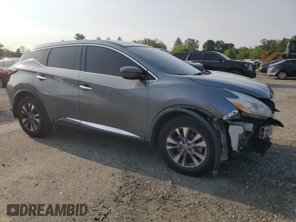2017 Nissan Murano SL z VIN 5N1AZ2MH5HN181564, wystawiony jako Copart lot #59468625 z przebiegiem 134 790 mil mil oraz Szkoda całkowita • Salvage title. Historia ofert i sprzedaży dostępna na DreamBid. Obrazek 4.
