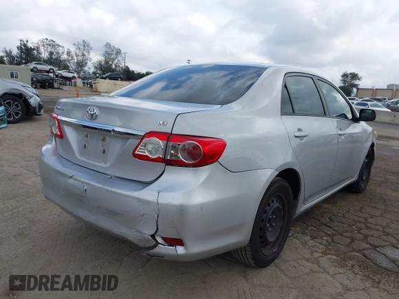 2012 Toyota Corolla L with VIN 2T1BU4EE9CC803165, listed as a IAAI auction lot 41924436 with 257,724 mi miles. Bid and sale history available at carsss.com. Image 4.