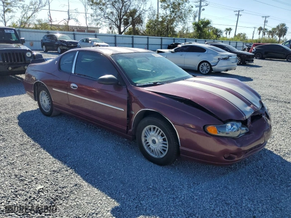 2002 Chevrolet Monte Carlo LS with VIN 2G1WW12E529194839, listed as a Copart auction lot 83679954 with 123,839 mi miles and Salvage Title. Bid and sale history available at carsss.com. Image 4.