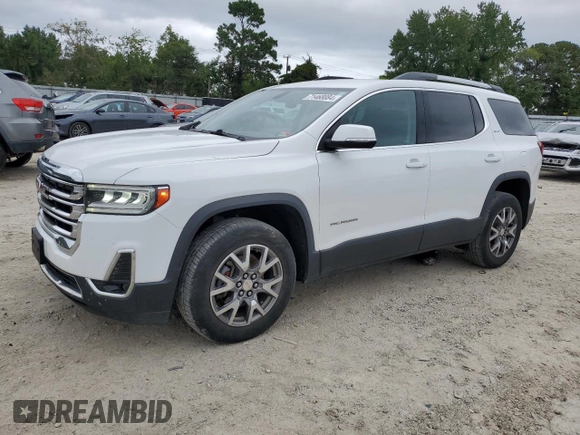 2020 GMC Acadia SLT with VIN 1GKKNML44LZ202439, listed as a Copart auction lot 71468084 with 100,574 mi miles and Salvage Title. Bid and sale history available at DreamBid. Image 1.