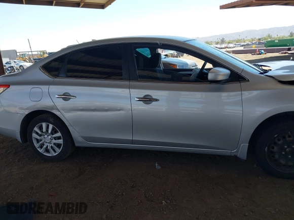 2015 Nissan Sentra S with VIN 3N1AB7AP0FY285531, listed as a IAAI auction lot 42099970 with 162,569 mi miles. Bid and sale history available at carsss.com. Image 13.