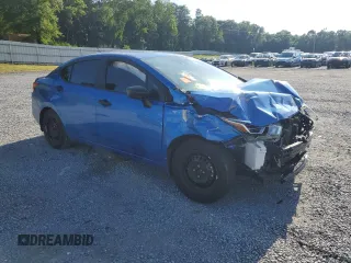 2021 Nissan Versa S with VIN 3N1CN8DV2ML809398, listed as a Copart auction lot 57832835 with 75,680 mi miles and Salvage title. Bid and sale history available at DreamBid. Image 4.