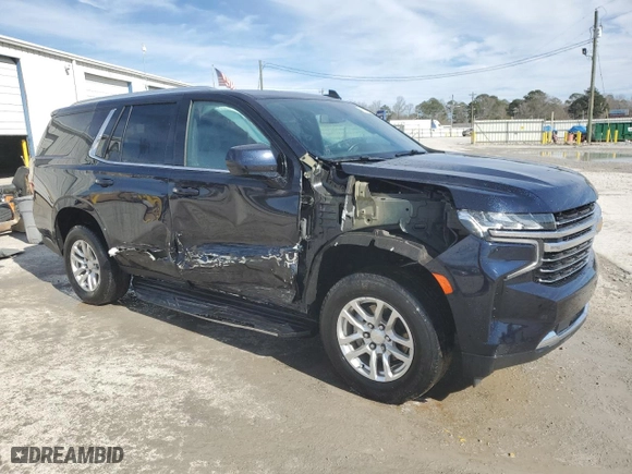 2021 Chevrolet Tahoe LT with VIN 1GNSCNKDXMR120507, listed as a Copart auction lot 46059805 with 37,745 mi miles and Salvage Title. Bid and sale history available at carsss.com. Image 4.