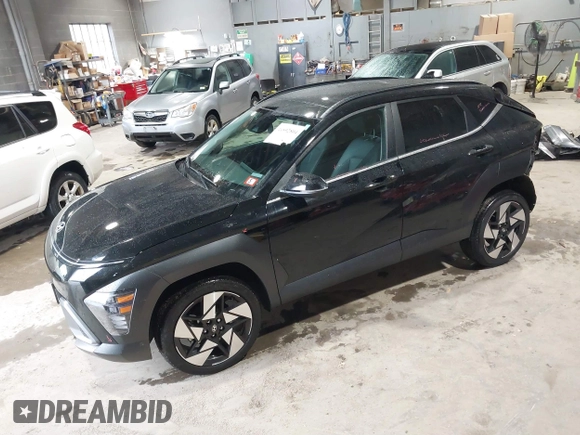 2024 Hyundai Kona Limited with VIN KM8HECA35RU097714, listed as a IAAI auction lot 40592804 with 6,971 mi miles. Bid and sale history available at carsss.com. Image 19.