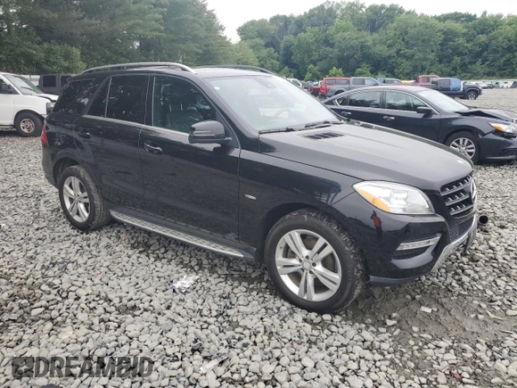 2012 Mercedes-Benz M 350 with VIN 4JGDA5HB8CA033002, listed as a Copart auction lot 61360585 with 105,493 mi miles and Salvage title. Bid and sale history available at DreamBid. Image 4.
