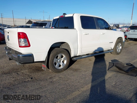 2022 Ram 1500 Big Horn with VIN 1C6RREFM6NN431903, listed as a IAAI auction lot 41377794 with 48,477 mi miles and . Bid and sale history available at DreamBid. Image 4.