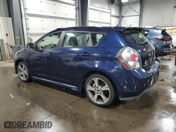 2009 Pontiac Vibe GT with VIN 5Y2SR67009Z418994, listed as a Copart auction lot 76815624 with 209,569 mi miles and Salvage Title. Bid and sale history available at carsss.com. Image 2.