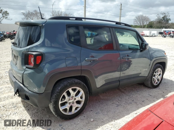 2018 Jeep Renegade Latitude with VIN ZACCJABB6JPH38962, listed as a Copart auction lot 52104225 with 77,745 mi miles and Salvage Title. Bid and sale history available at carsss.com. Image 3.