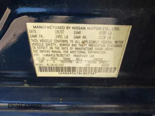 2008 Nissan Maxima SE z VIN 1N4BA41E78C807347, wystawiony jako IAAI lot #41881229 z przebiegiem Nie podano mil oraz . Historia ofert i sprzedaży dostępna na DreamBid. Obrazek 9.