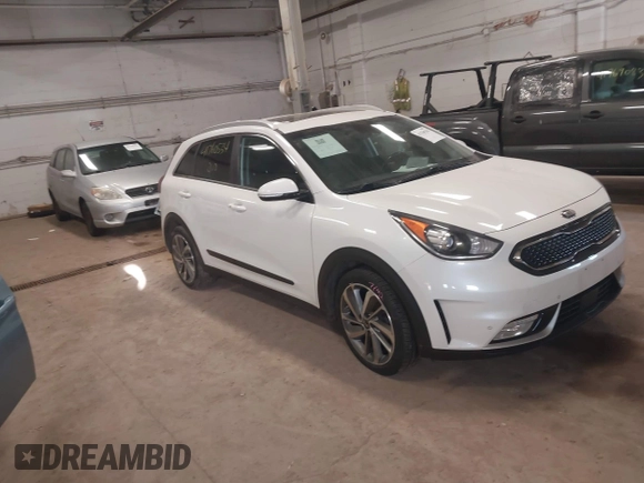 2019 Kia Niro Touring with VIN KNDCE3LC3K5216257, listed as a IAAI auction lot 41760534 with 117,187 mi miles. Bid and sale history available at carsss.com. Image 1.
