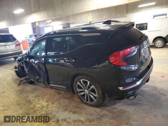 2019 GMC Terrain Denali with VIN 3GKALXEX0KL221747, listed as a Copart auction lot 47476825 with 0 mi miles and Salvage Title. Bid and sale history available at carsss.com. Image 2.