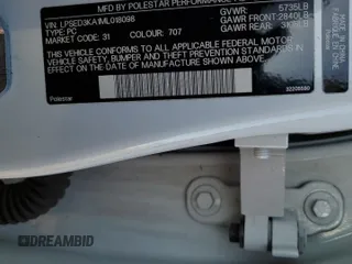 2021 Polestar 2 Launch Edition z VIN LPSED3KA1ML018098, wystawiony jako Copart lot #50604005 z przebiegiem 131 142 mil mil oraz Czysty tytuł • Clean title. Historia ofert i sprzedaży dostępna na DreamBid. Obrazek 12.