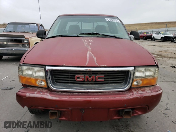 1998 GMC Sonoma SLS with VIN 1GTCT19X7W8511001, listed as a Copart auction lot 84243954 with 169,663 mi miles and Clean Title. Bid and sale history available at carsss.com. Image 5.
