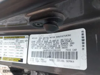 2007 Toyota Corolla CE with VIN 1NXBR32E97Z881935, listed as a IAAI auction lot 41894477 with 134,485 mi miles. Bid and sale history available at carsss.com. Image 9.
